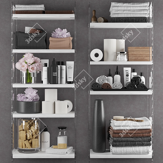 Luxury Bathroom Set: High Detail, Multiple Formats 3D model image 1