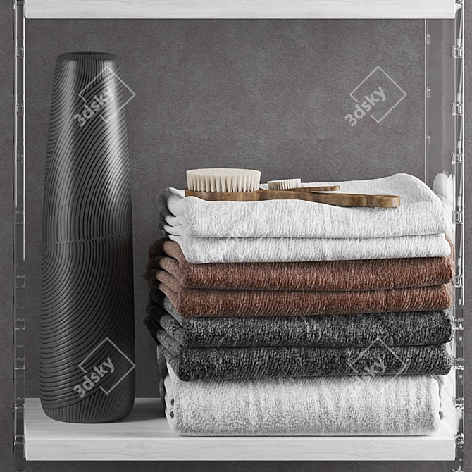 Luxury Bathroom Set: High Detail, Multiple Formats 3D model image 2