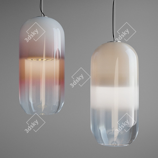 Gople Pendant: Height-Adjustable, Elegant Design 3D model image 1