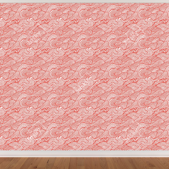 Seamless Wallpaper Set - 3 Colors 3D model image 2