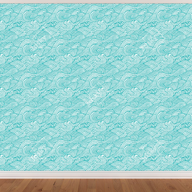 Seamless Wallpaper Set - 3 Colors 3D model image 3