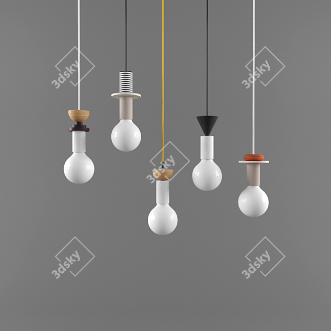 Modern Junit Pendant Light 3D model image 1