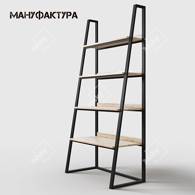 Loft Style Rack ST-1 - Industrial Storage Solution 3D model image 1