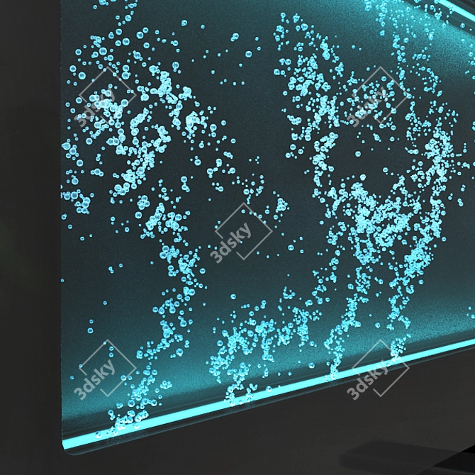 Bubble Monopanel RGB Illuminated Acrylic Display 3D model image 2
