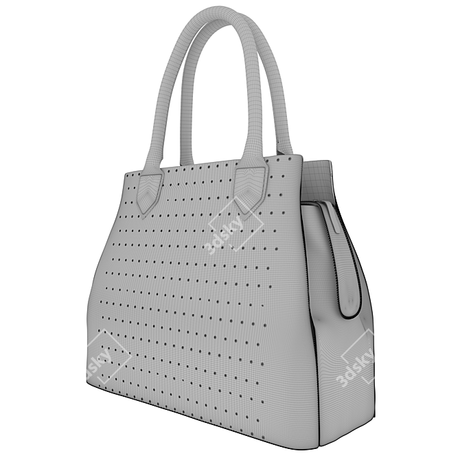 Elegant CHANEL Handbag 3D model image 3