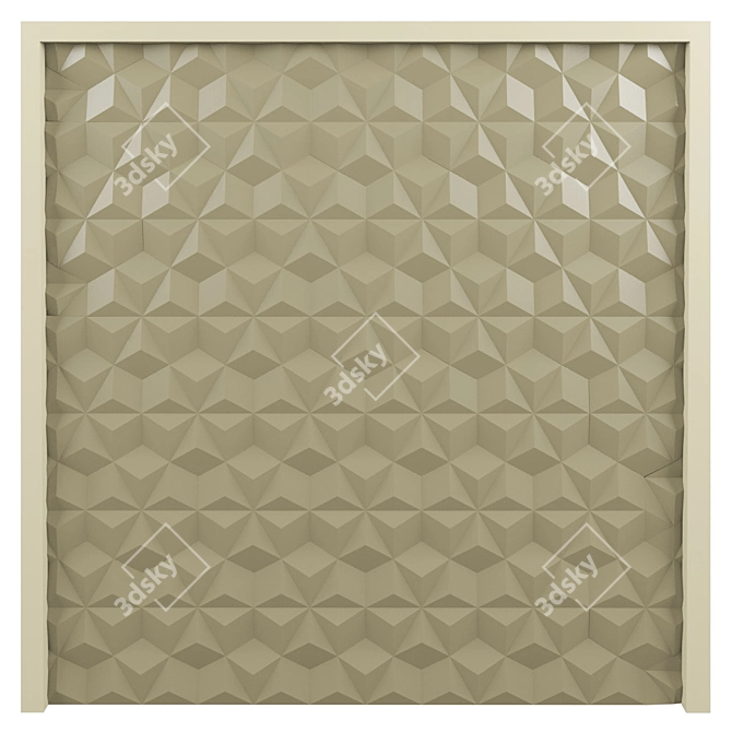 3D Plaster Panel Set 3D model image 1