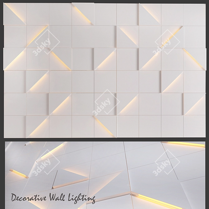 Elegant Wall Sconce: Illuminate Your Space 3D model image 1