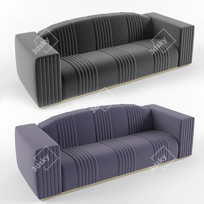 CosyComfy Sofa: For Ultimate Comfort 3D model image 2