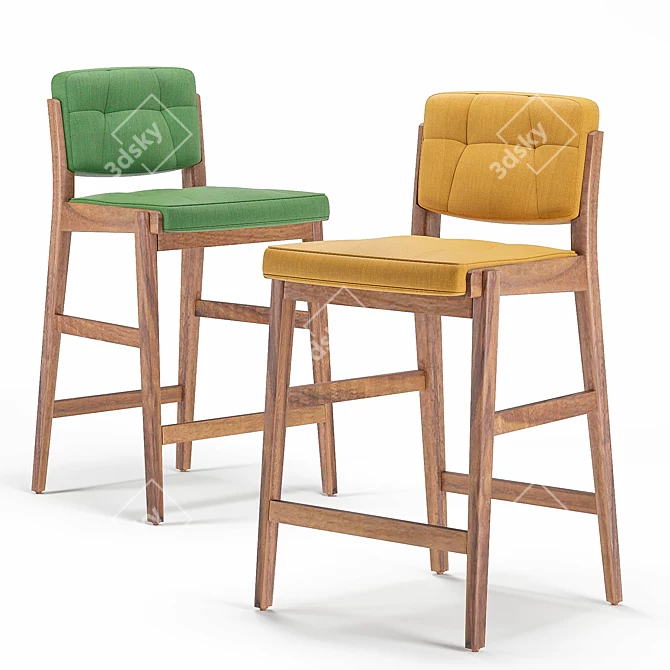 Elevate your space with Capo Bar Stool 3D model image 1