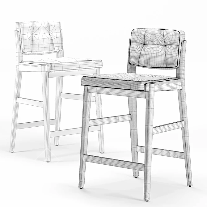 Elevate your space with Capo Bar Stool 3D model image 2