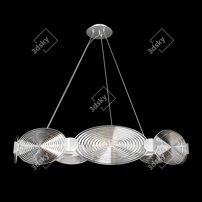 Elegant Houston Pendant Light 3D model image 1