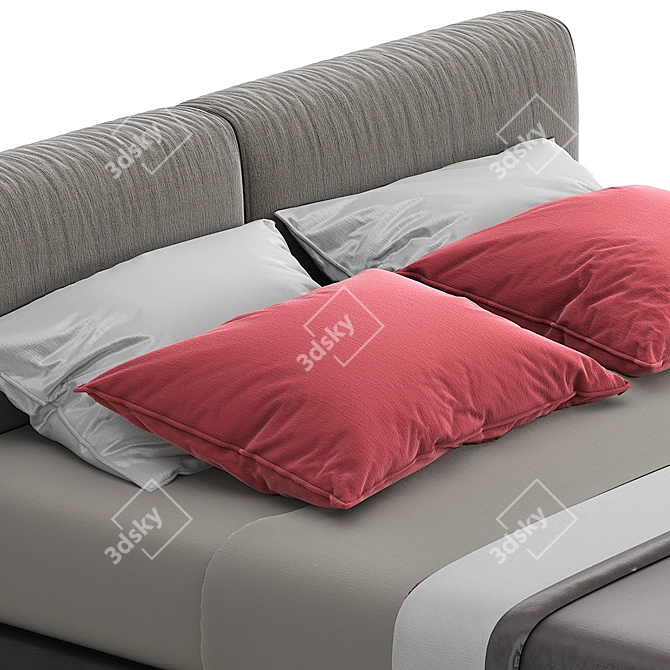 Elegant Park Bed: Contemporary Design 3D model image 2