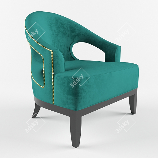 Stylish Saffron Chair | Littlefair London 3D model image 1