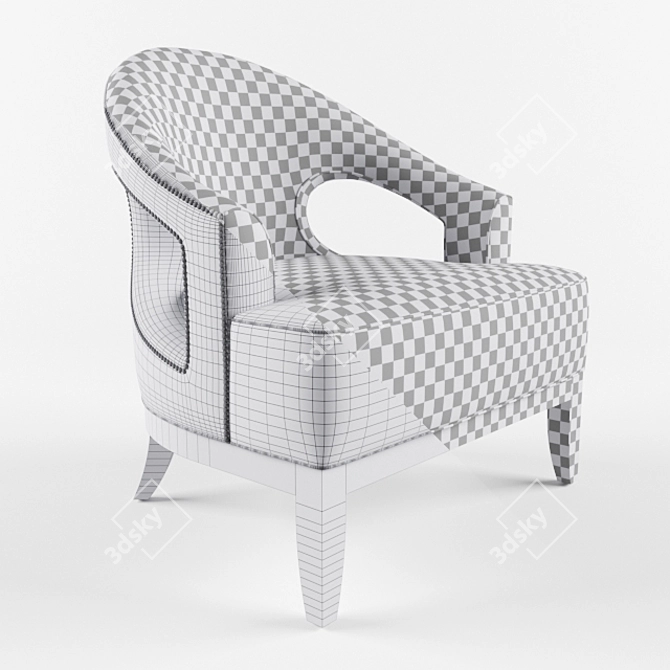 Stylish Saffron Chair | Littlefair London 3D model image 3