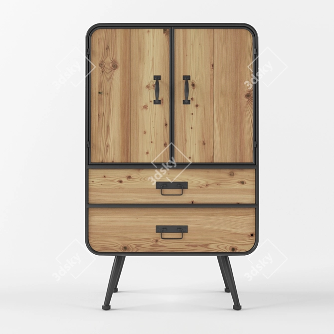 DutchBone Gin Cabinet - Stylish Storage Solution 3D model image 2