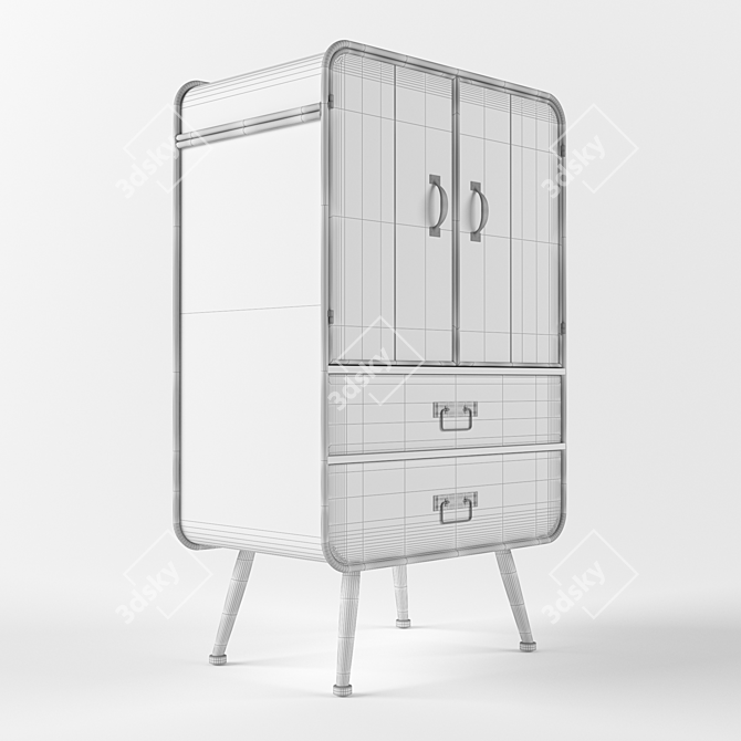 DutchBone Gin Cabinet - Stylish Storage Solution 3D model image 3
