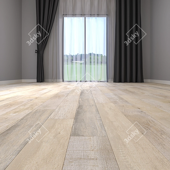 Premium Parquet Floor Set 3D model image 2