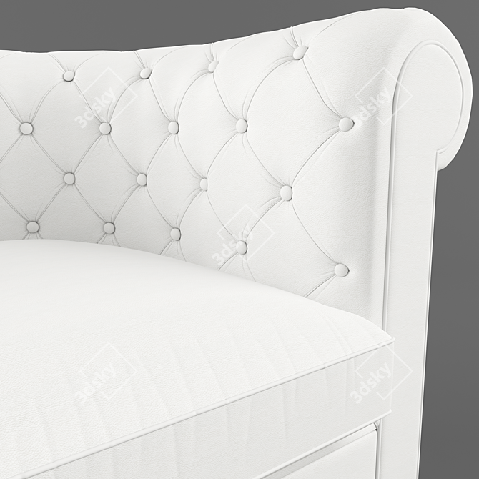 Modern Darlas Fuert Sofa - High Poly 3D Model 3D model image 2