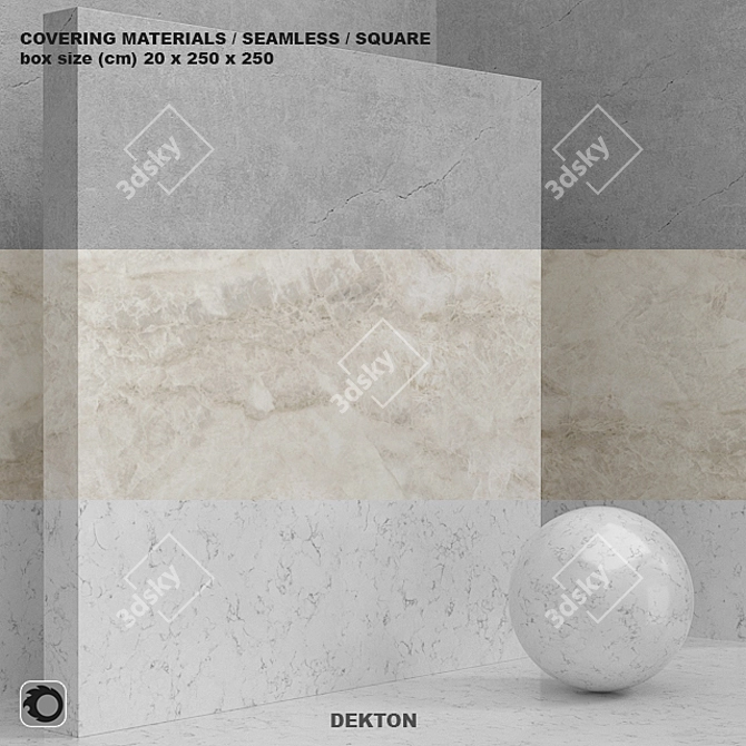 Seamless Stone Surfaces - Cosentino Dekton Set 3D model image 1