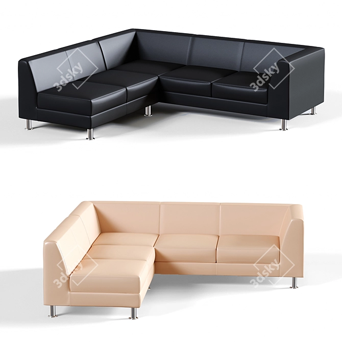 Luxury Russian-made 4-Seater Evolution Sofa 3D model image 1
