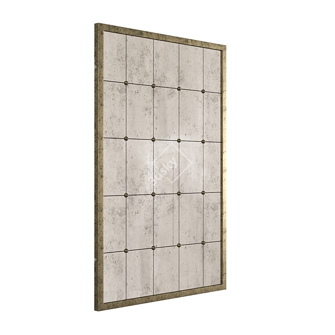 Elegant Antique Mirror Cervilla 3D model image 2