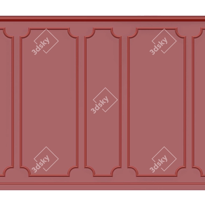 3D Wall Moulding: Versatile Design Solution 3D model image 2