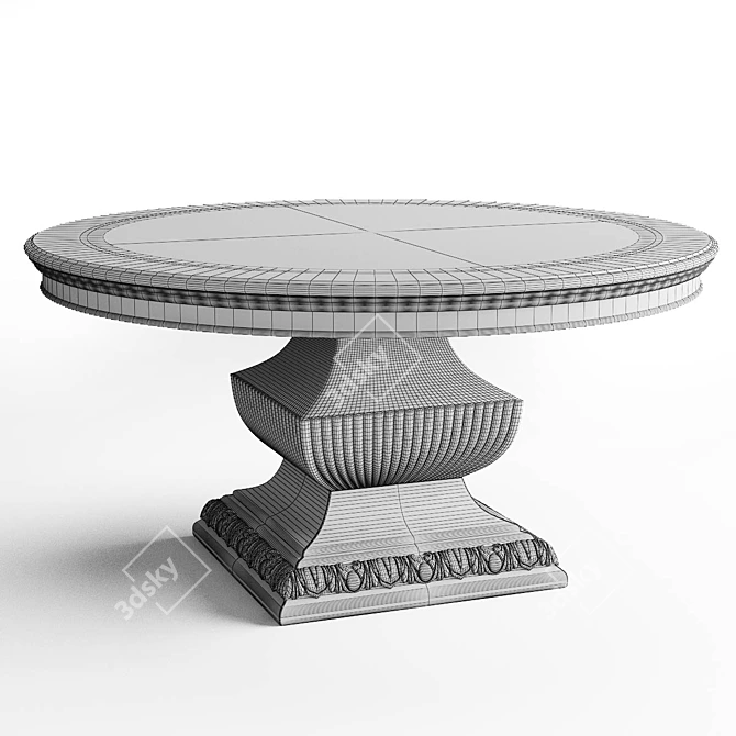 Elegant Hooker Rhapsody Dining Table 3D model image 3