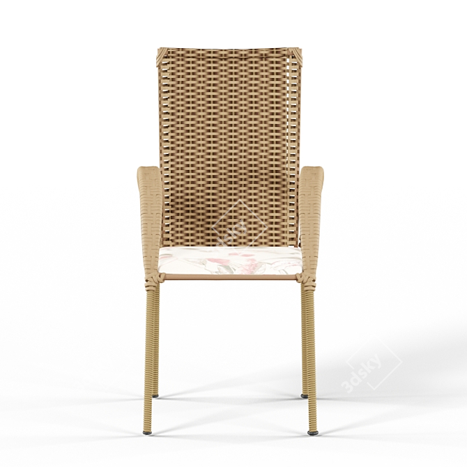 Modern Brown Chair - Outlet-Mobly Giovana I 3D model image 2