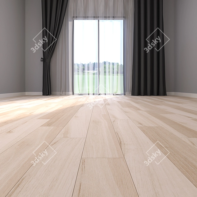 Premium Parquet Floor Set 3D model image 2