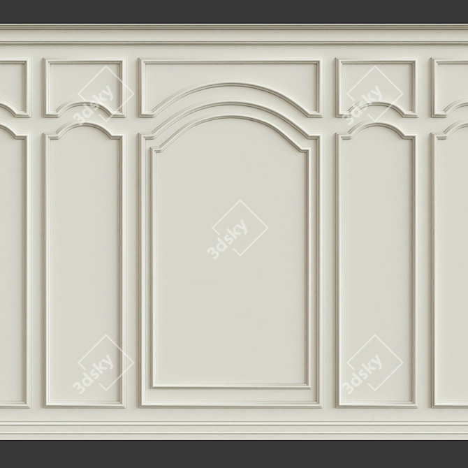 3D Wall Moulding for Stunning Interiors 3D model image 1