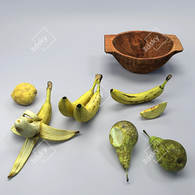 Realistic Fruits Collection 3D model image 3