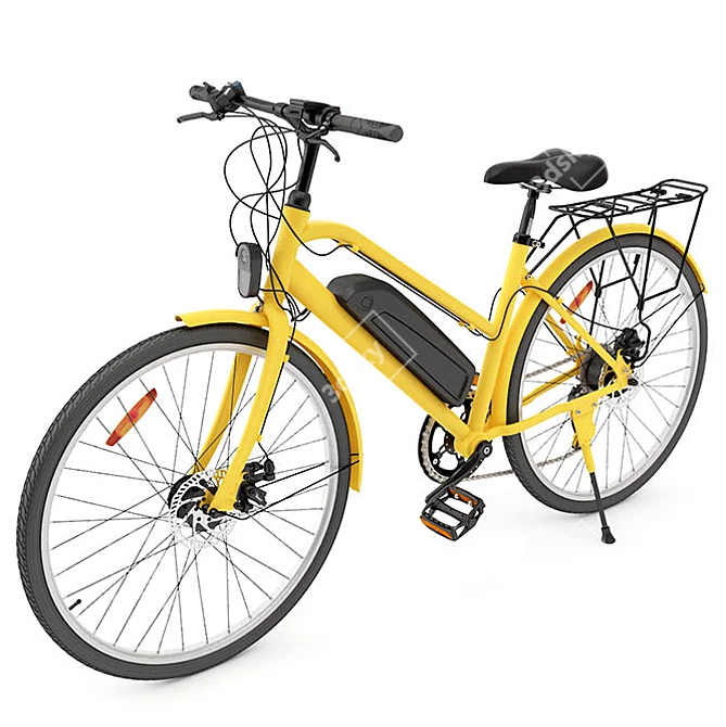 Elevate Your Ride with Electric Bike 3D model image 1