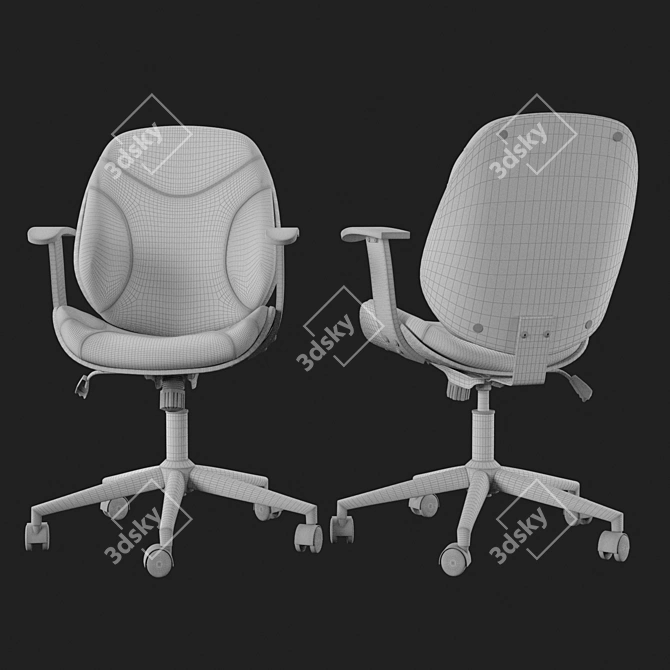 Efficient Office Set: Boost Productivity 3D model image 2