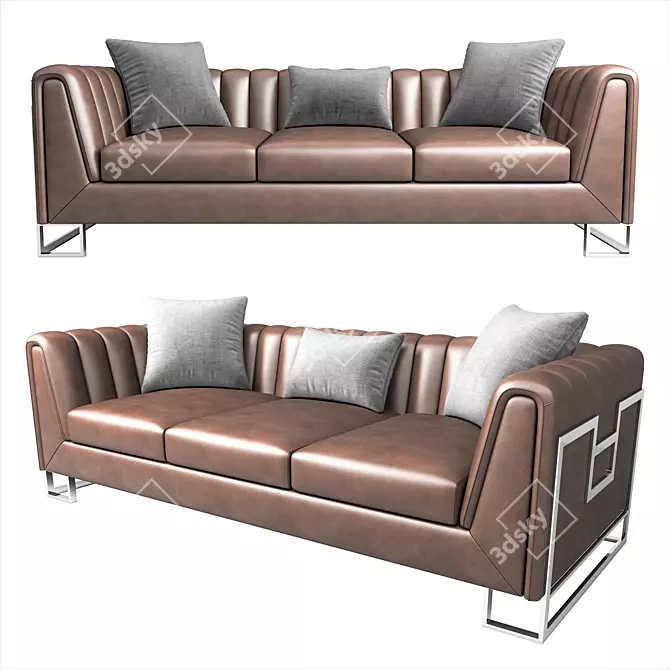 Goltuh 220: Sleek and Stylish Sofa 3D model image 1