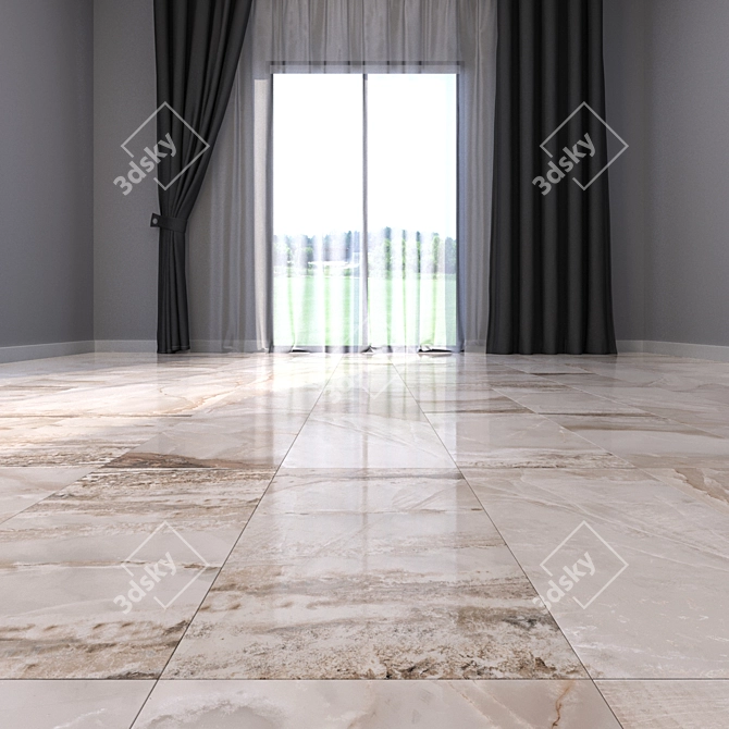 Luxury Marble Floor Set 3D model image 3