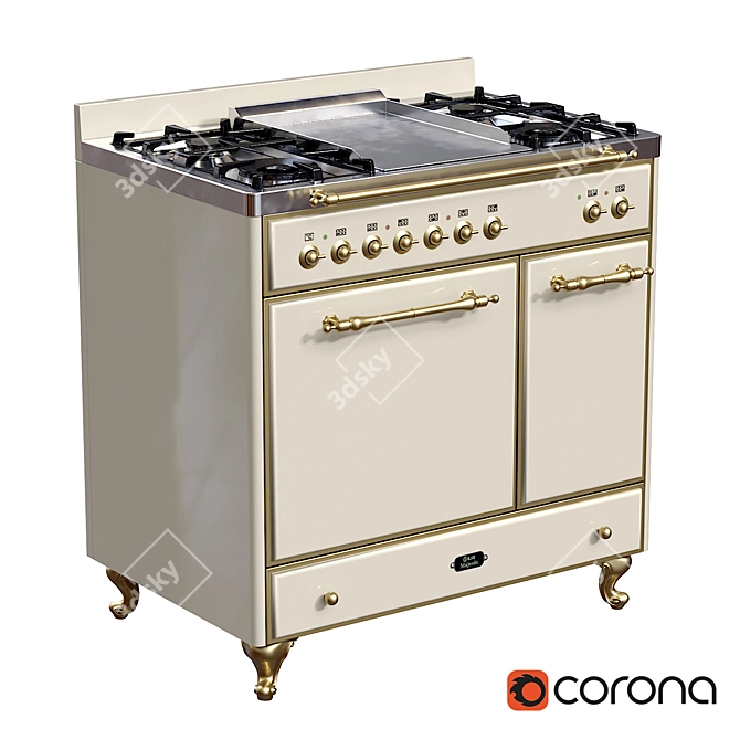 Ilve Majestic Kitchen Stove - 2015 Model 3D model image 1