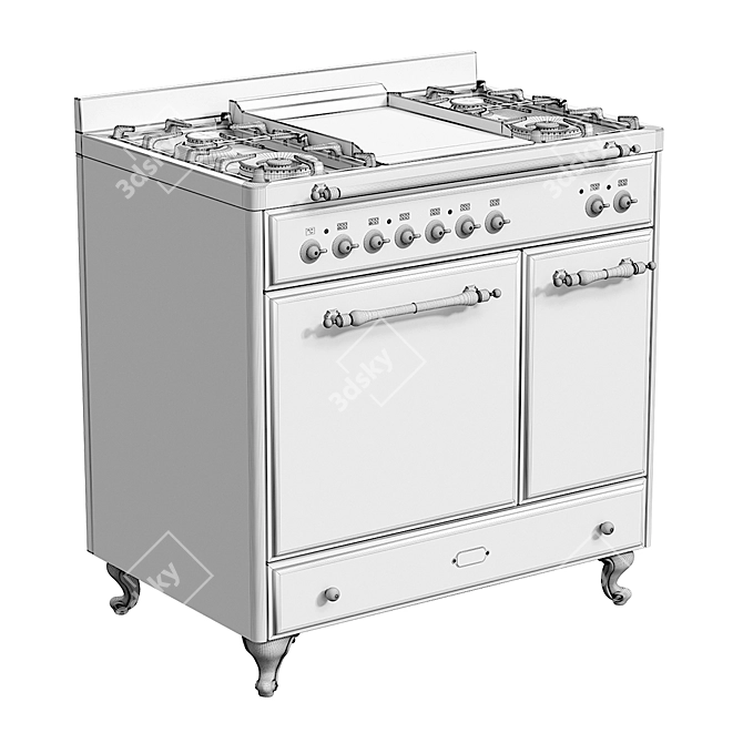 Ilve Majestic Kitchen Stove - 2015 Model 3D model image 3