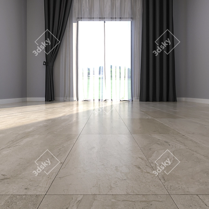 Premium Marble Floor Set 3D model image 3