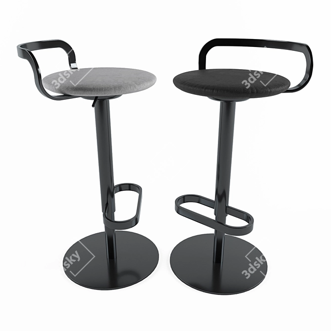 Lapalma Mak Bar Stool - Stylish Seating 3D model image 2