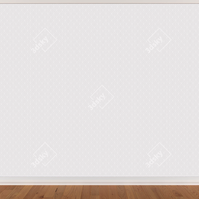 Seamless Wallpaper Set with 3 Textures 3D model image 2