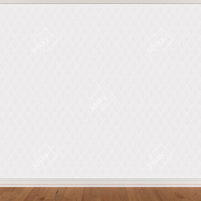 Seamless Wallpaper Set with 3 Textures 3D model image 3