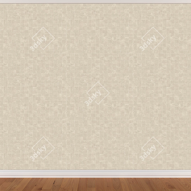 Seamless Wallpaper Set - 3 Colors 3D model image 3