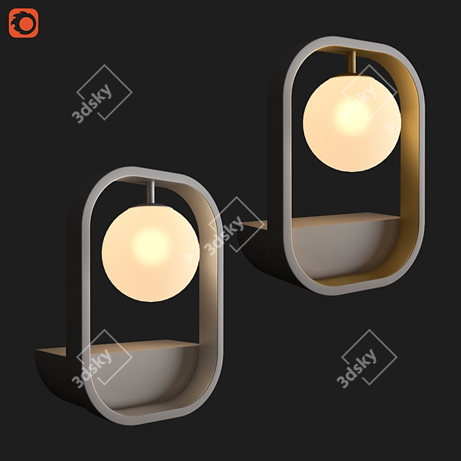 Maytony Avola Wall Lamp: Elegant Lighting Solution 3D model image 1