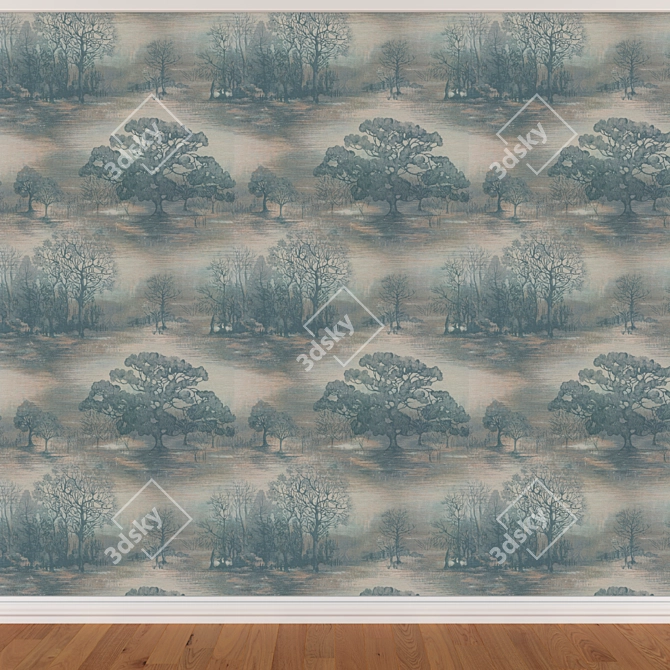 Seamless Wallpaper Set(3 Colors) 3D model image 2