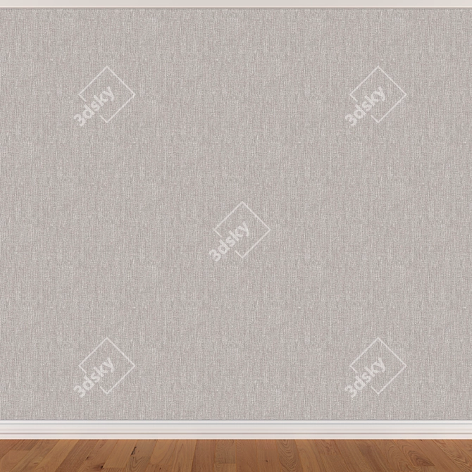 Seamless Wallpaper Set in 3 Colors 3D model image 3