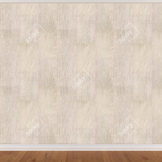 Seamless Wallpaper Set: 3 Colors 3D model image 3