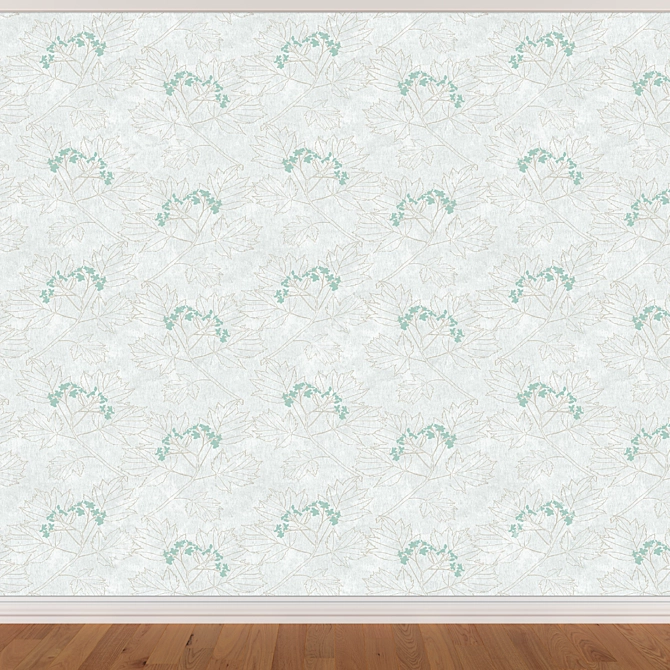 Seamless Wallpaper Set in 3 Colors 3D model image 2