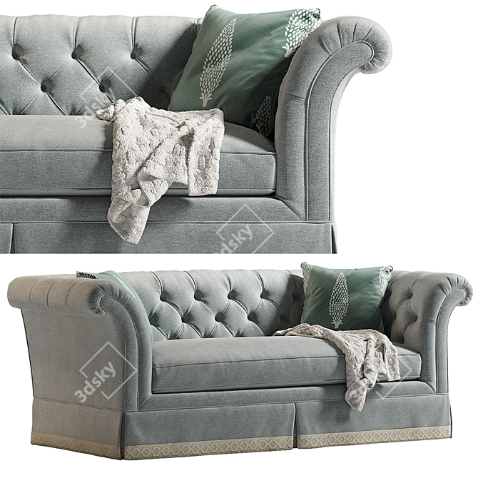 Luxurious Lexington Charleston Sofa 3D model image 1