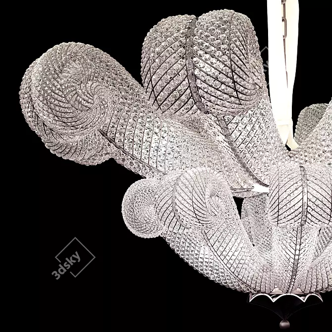 Sparkling Crystal Chandelier 3D model image 2