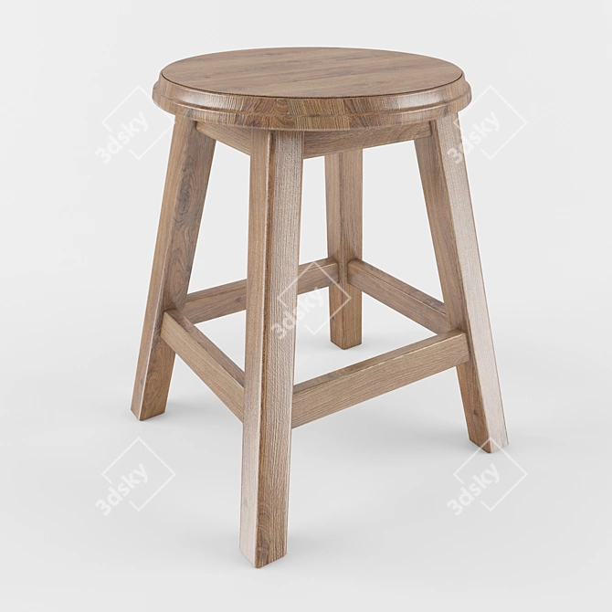 Modern Line Box Table 3D model image 1